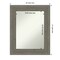 Amanti Art Non-Beveled Wood Wall Mirror, Fencepost Brown Frame